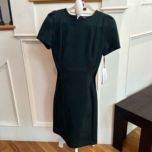 Forest green Calvin Klein pedal sleeve dress